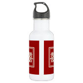 Bouteille D'eau En Acier Inoxydable Rectangle double bonheur Mariage chinois classique (Dos)
