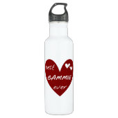 Bouteille D'eau En Acier Inoxydable Red Heart Best Gammie Jamais (Devant)