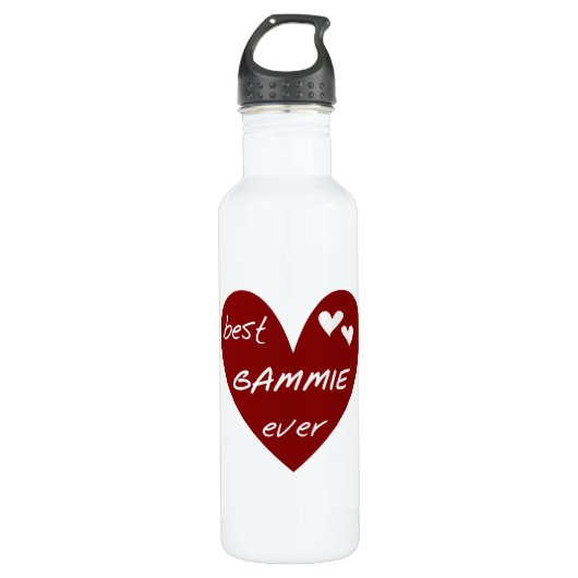 Bouteille D'eau En Acier Inoxydable Red Heart Best Gammie Jamais (Devant)