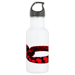 Bouteille D'eau En Acier Inoxydable Red Snake with Hearts