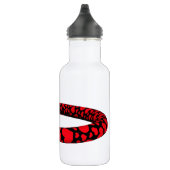 Bouteille D'eau En Acier Inoxydable Red Snake with Hearts (Droite)