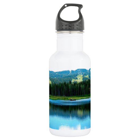 Bouteille D'eau En Acier Inoxydable Réflexion de lueur d'été de l'eau (Devant)