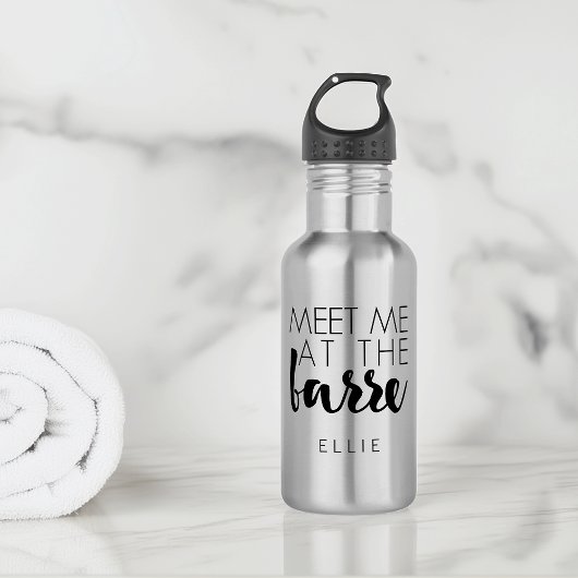 Bouteille D'eau En Acier Inoxydable Rencontrez-moi au Barre | Devis de ballet personna