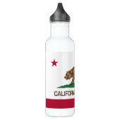 Bouteille D'eau En Acier Inoxydable République de Californie (drapeau d'État) (Gauche)