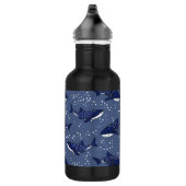 Bouteille D'eau En Acier Inoxydable Requin de baleine étoilée (noir) (Droite)