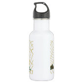 Bouteille D'eau En Acier Inoxydable Rétro conception de hibou d'Aqua (Dos)