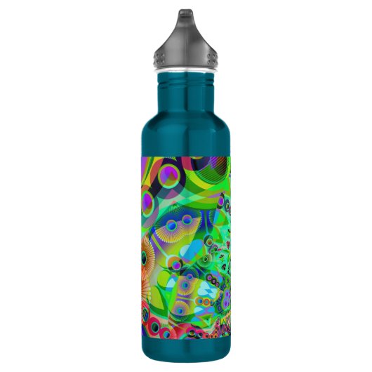 Bouteille D'eau En Acier Inoxydable Rétro résumé psychédélique (Droite)
