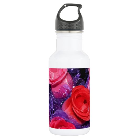 Bouteille D'eau En Acier Inoxydable Roses (Devant)