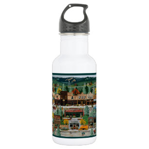 Bouteille D'eau En Acier Inoxydable ~ Roslyn, Washington "d'exposition du nord"
