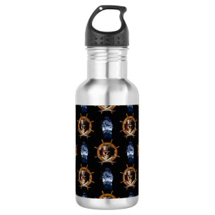 Bouteille D'eau En Acier Inoxydable Roue jolly roger pirate