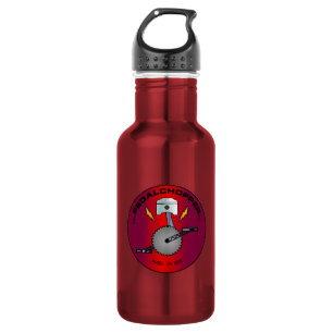Bouteille D'eau En Acier Inoxydable Rouge de logo de PedalChopper