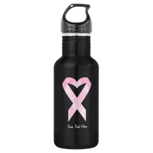 Bouteille D'eau En Acier Inoxydable Ruban de cancer du sein (personnalisable)