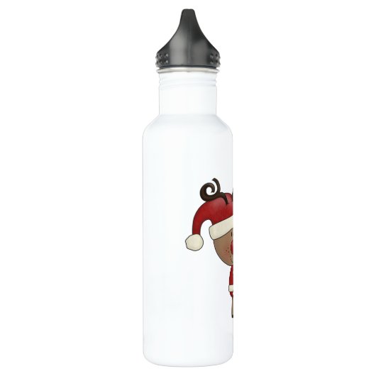 Bouteille D'eau En Acier Inoxydable Rudy Reindeer Naughty ou Nic (Gauche)