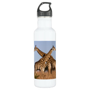 Bouteille D'eau En Acier Inoxydable Safari Afrique Giraffes