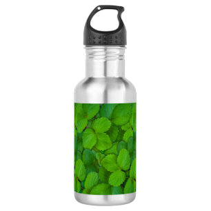 Bouteille D'eau En Acier Inoxydable Saint Basil Tulsi Green Mint Feuilles