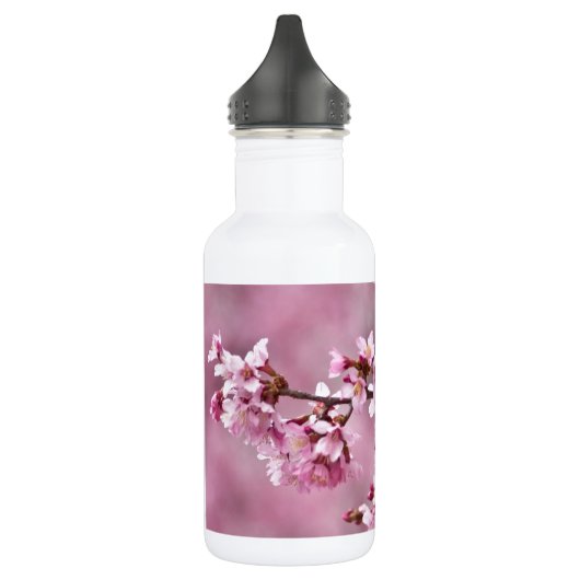 Bouteille D'eau En Acier Inoxydable Sakura Cherry Blossoms Pastel Pink Layers (Gauche)