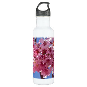 Bouteille D'eau En Acier Inoxydable Sakura Cherry Blossoms Red Stars