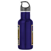 Bouteille D'eau En Acier Inoxydable Salutations de carte postale de cru de Detroit (Dos)