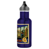 Bouteille D'eau En Acier Inoxydable Salutations de carte postale de cru de Detroit (Droite)