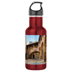 Bouteille D'eau En Acier Inoxydable San Gimignano, Toscane, Italie