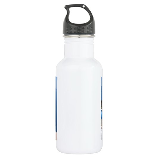 Bouteille D'eau En Acier Inoxydable Santorin Grèce (Dos)