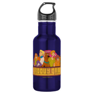Bouteille D'eau En Acier Inoxydable Scooby-Doo   Graphique de dessin rétro "Gang Super