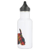 Bouteille D'eau En Acier Inoxydable Scottish Terrier Tartan Silhouette (Droite)