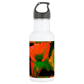 Bouteille D'eau En Acier Inoxydable Sherbert Gladiolus Flowers