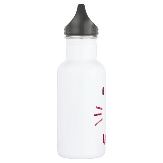 Bouteille D'eau En Acier Inoxydable Si seulement c'était du vin ! (Gauche)