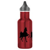 Bouteille D'eau En Acier Inoxydable Silhouette de cheval de Saddlebred (Gauche)