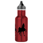 Bouteille D'eau En Acier Inoxydable Silhouette de cheval de Saddlebred (Droite)