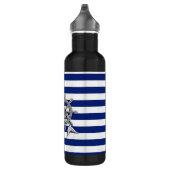Bouteille D'eau En Acier Inoxydable Sirène Chrome sur les rayures Nautiques (Droite)