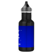 Bouteille D'eau En Acier Inoxydable Ski bleu de neige (Droite)
