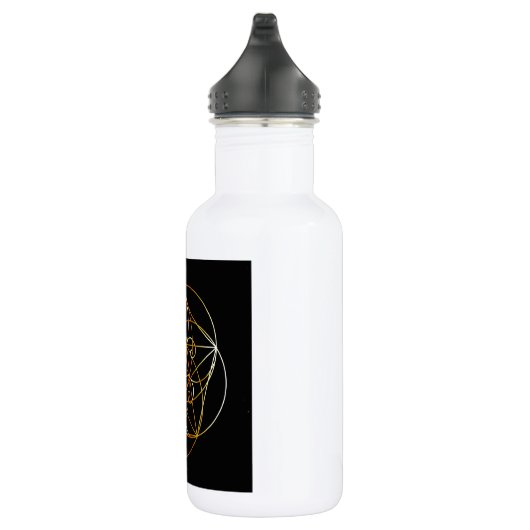 Bouteille D'eau En Acier Inoxydable Spirale de Fibonacci la géométrie sacrée (Droite)
