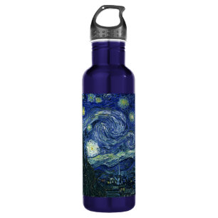 Bouteille D'eau En Acier Inoxydable Starry Night Vincent van Gogh Art Peinture
