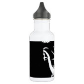 Bouteille D'eau En Acier Inoxydable Statue noire et blanche de la Liberté Silhouette (Gauche)