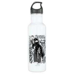 Bouteille D'eau En Acier Inoxydable Suicide Squad   Joker Typography Photo