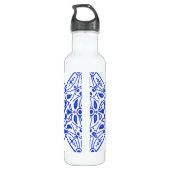 Bouteille D'eau En Acier Inoxydable Superbe Monogramme personnalisé Delft-Blue (Dos)