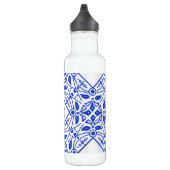 Bouteille D'eau En Acier Inoxydable Superbe Monogramme personnalisé Delft-Blue (Droite)