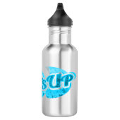 Bouteille D'eau En Acier Inoxydable Surf bleu aqua (Droite)