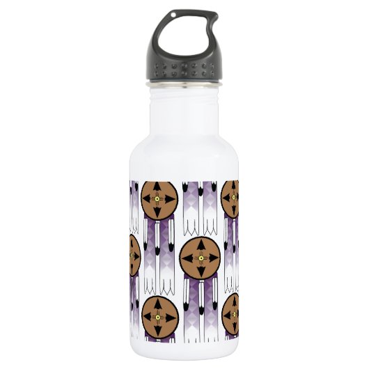 Bouteille D'eau En Acier Inoxydable Surveillance du bouclier (Devant)