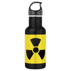 Bouteille D'eau En Acier Inoxydable Symbole radioactif