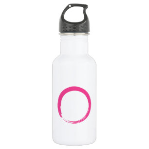 Bouteille D'eau En Acier Inoxydable Symbole zen rose / Cercle Enso