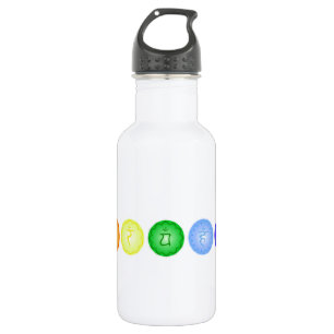 Bouteille D'eau En Acier Inoxydable Symboles de Chakra