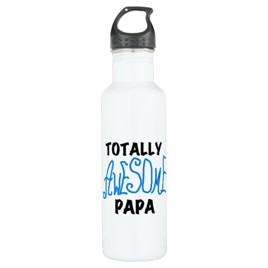 Bouteille D'eau En Acier Inoxydable T-shirts et T-shirts Papa absolument géniaux (Devant)
