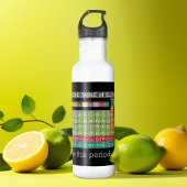Bouteille D'eau En Acier Inoxydable Tableau périodique des éléments - Étudiants