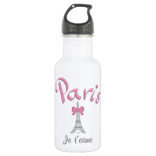 Bouteille D'eau En Acier Inoxydable T'aime de Paris - de Je (je t'aime)