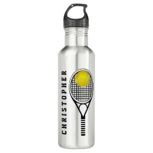 Bouteille D'eau En Acier Inoxydable Tennis Nom personnalisé ou Monogramme