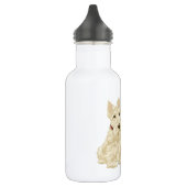 Bouteille D'eau En Acier Inoxydable Terriers écossais roux et noirs (Gauche)