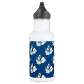 Bouteille D'eau En Acier Inoxydable Toilette Shark Funny Blue Cartoon (Droite)